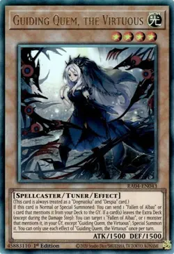 Yugioh! Guiding Quem, the Virtuous - RA04-EN043 - Ultimate Rare - 1st Edition Ne - Image 1