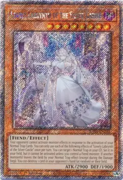 Yugioh! Lovely Labrynth of the Silver Castle - RA04-EN295 - Platinum Secret Rare - Image 1