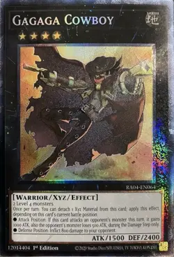Yugioh! Gagaga Cowboy - RA04-EN064 - Collector's Rare - 1st Edition Near Mint, E - Image 1