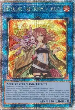 Yugioh! Hiita the Fire Charmer, Ablaze - RA04-EN074 - Quarter Century Secret Rar - Image 1