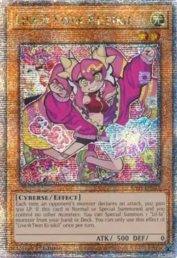 Yugioh! LiveTwin Ki-sikil - RA04-EN035 - Quarter Century Secret Rare - 1st Editi - Image 1