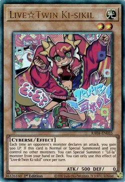 Yugioh! LiveTwin Ki-sikil - RA04-EN035 - Ultimate Rare - 1st Edition Near Mint, - Image 1