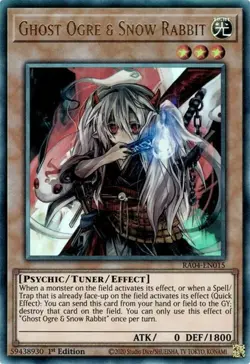 Yugioh! Ghost Ogre & Snow Rabbit - RA04-EN015 - Ultimate Rare - 1st Edition Near - Image 1