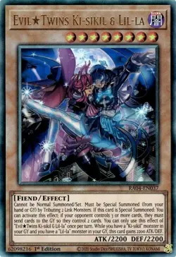 Yugioh! EvilTwins Ki-sikil & Lil-la - RA04-EN037 - Ultimate Rare - 1st Edition N - Image 1