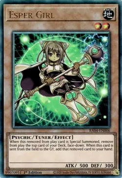 Yugioh! Esper Girl - RA04-EN006 - Ultimate Rare - 1st Edition Near Mint, English - Image 1