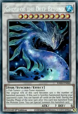 Yugioh! Ghoti of the Deep Beyond - RA04-EN060 - Collector's Rare - 1st Edition N - Image 1