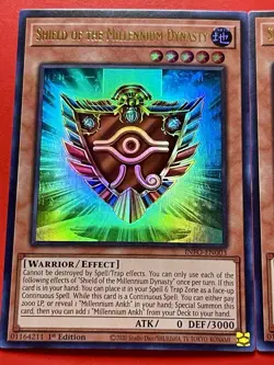 3x Shield Of The Millenium Dynasty | INFO-EN003 | Ultra Rare | 1st Ed | YuGiOh! - Image 3