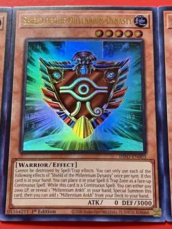 3x Shield Of The Millenium Dynasty | INFO-EN003 | Ultra Rare | 1st Ed | YuGiOh! - Image 5