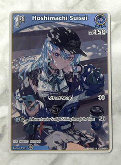 Hoshimachi Suisei Hololive Card Game Vol.1 ENGLISH Waifu Anime Trading Card - Image 1
