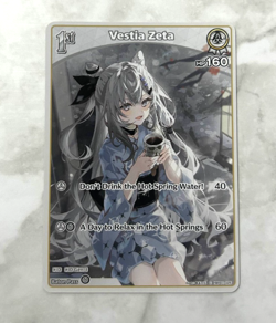 Vestia Zeta Hololive Card Game Vol.1 ENGLISH Waifu Anime Trading Card - Image 1