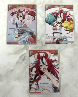 Hakos Baelz Hololive Card Game Vol.1 ENGLISH Waifu Anime Trading Card - Image 1