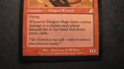 Near Mint MTG Dragon Mage rare creature Scourge NM Magic the Gathering card - Image 4