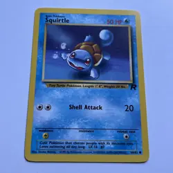 Pokemon TCG Squirtle Team Rocket 68/82 Unlimited Common Card - Image 1