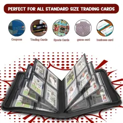 Toploader Binder, Top Loader Card Storage Holds 96 Cards, 4 Pocket Top Loader... - Image 4
