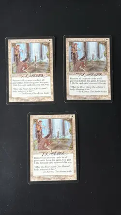1 X Honor the Fallen #21/350 MTG Mercadian Masques Set LP/EX Cond ARTIST SIGNED - Image 1