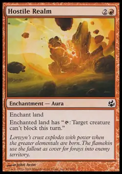 Hostile Realm -Foil Medium Play MTG Morningtide - Image 1