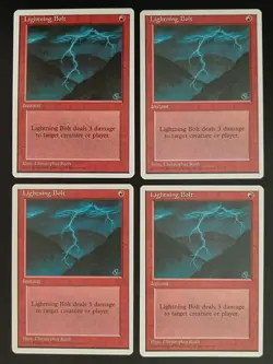 MTG | 4 x Lightning Bolt | Fourth Edition | Magic The Gathering | Playset - Image 1