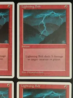 MTG | 4 x Lightning Bolt | Fourth Edition | Magic The Gathering | Playset - Image 3