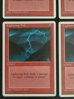 MTG | 4 x Lightning Bolt | Fourth Edition | Magic The Gathering | Playset - Image 4