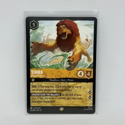 Simba Pride Protector 20/204 Legendary Azurite Sea Disney Lorcana Card Non-Foil - Image 1