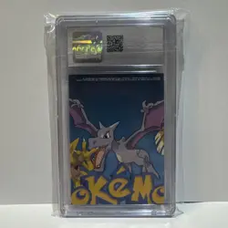 CGC Mint 9 Graded Geodude Pokemon Tops 1999 Series 1 TV6 First Print - Image 2