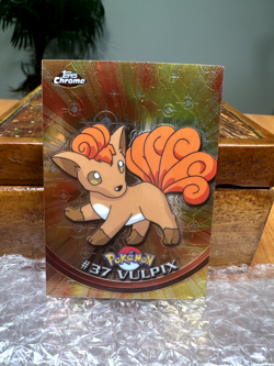 2000 Pokemon Topps #37 Vulpix Chrome Near Mint (NM) - Image 1
