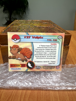 2000 Pokemon Topps #37 Vulpix Chrome Near Mint (NM) - Image 2