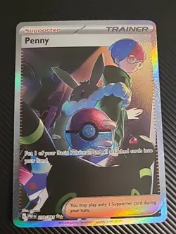 Penny - 239/091 - Pokemon Paldean Fates Special Illustration Rare Card NM - Image 1