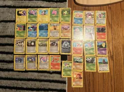 33 Non Holo Aquapolis Pokemon Cards HEAVILY PLAYED (most) Some DMG - Image 1
