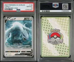 PSA 10 - Lugia V 138/195 Worlds 2023 Colorless Lugia Deck Pokemon TCG POP 72 - Image 3