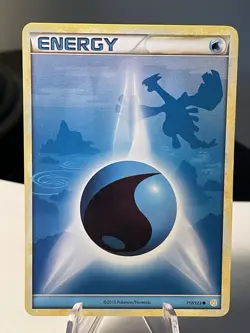 Pokemon TCG Lugia Water Energy HeartGold SoulSilver Card 117/123 A LP - Image 1