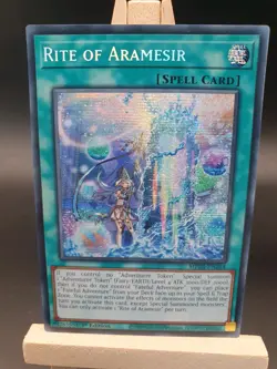 MP23-EN264 Rite of Aramesir Prismatic Secret Rare 1st Edition YuGiOh - Image 1