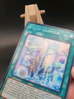 MP23-EN264 Rite of Aramesir Prismatic Secret Rare 1st Edition YuGiOh - Image 2