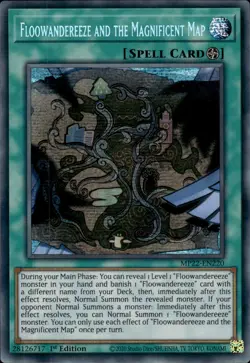 Floowandereeze And The Magnificent Map - Prismatic Secret MP22-EN220 NM YuGiOh - Image 1