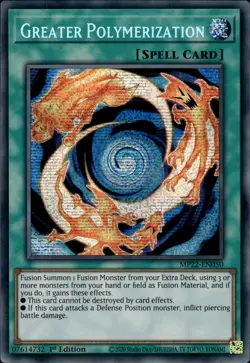Greater Polymerization - Prismatic Secret Rare 1st Edition MP22-EN050 NM YuGiOh - Image 1