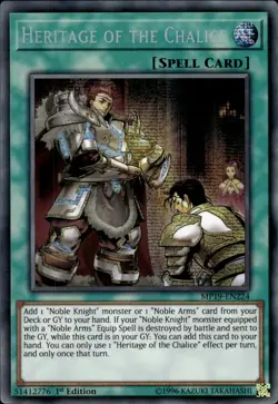 Heritage Of The Chalice - Prismatic Secret Rare 1st Ed. MP19-EN224 - NM - YuGiOh - Image 1