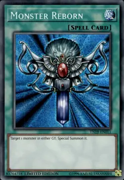 Monster Reborn - Prismatic Secret Rare Limited Edition TN19-EN011 - NM - YuGiOh - Image 1