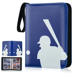 Trading Card Binder with Sleeves, Sports Card Binder Collectible Trading Card... - Image 1