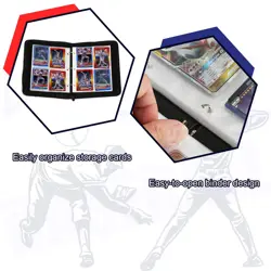 Trading Card Binder with Sleeves, Sports Card Binder Collectible Trading Card... - Image 4