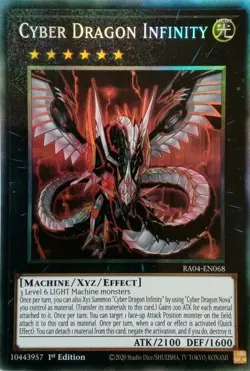 Yugioh! Cyber Dragon Infinity - RA04-EN068 - Collector's Rare - 1st Edition Near - Image 1