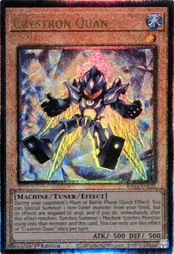 Yugioh! Crystron Quan - RA04-EN021 - Ultimate Rare - 1st Edition Near Mint, Engl - Image 1