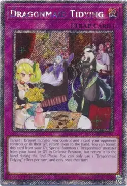 Yugioh! Dragonmaid Tidying - RA04-EN102 - Platinum Secret Rare - 1st Edition Nea - Image 1
