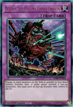 Yugioh! Destructive Daruma Karma Cannon - RA04-EN103 - Ultimate Rare - 1st Editi - Image 1