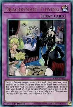 Yugioh! Dragonmaid Tidying - RA04-EN102 - Ultimate Rare - 1st Edition Near Mint, - Image 1