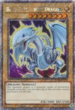 Yugioh! Blue-Eyes White Dragon (7th Art) - RA04-EN108 - Platinum Secret Rare - 1 - Image 1