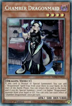 Yugioh! Chamber Dragonmaid - RA04-EN032 - Collector's Rare - 1st Edition Near Mi - Image 1