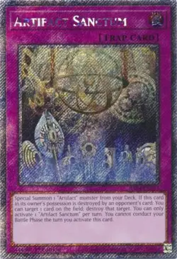 Yugioh! Artifact Sanctum - RA04-EN217 - Platinum Secret Rare - 1st Edition Near - Image 1