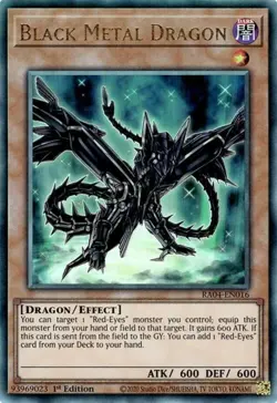 Yugioh! Black Metal Dragon - RA04-EN016 - Ultimate Rare - 1st Edition Near Mint, - Image 1