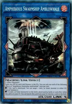 Yugioh! Amphibious Swarmship Amblowhale - RA04-EN077 - Collector's Rare - 1st Ed - Image 1