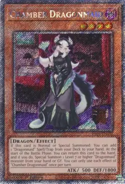 Yugioh! Chamber Dragonmaid - RA04-EN032 - Platinum Secret Rare - 1st Edition Nea - Image 1